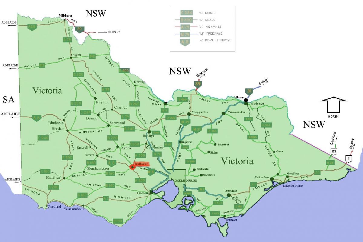 Postcode map Victoria