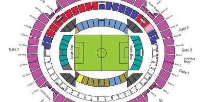 Map of Etihad stadium Melbourne