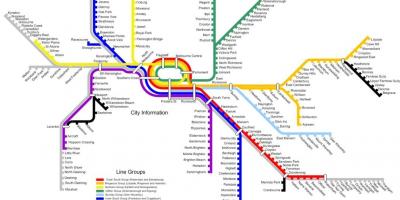 Melbourne train line map