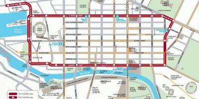 Melbourne city loop train map