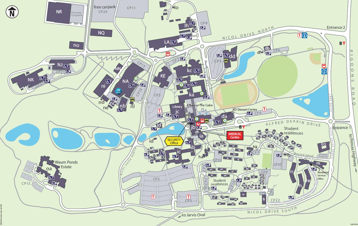 Deakin university map - Deakin campus map (Australia)
