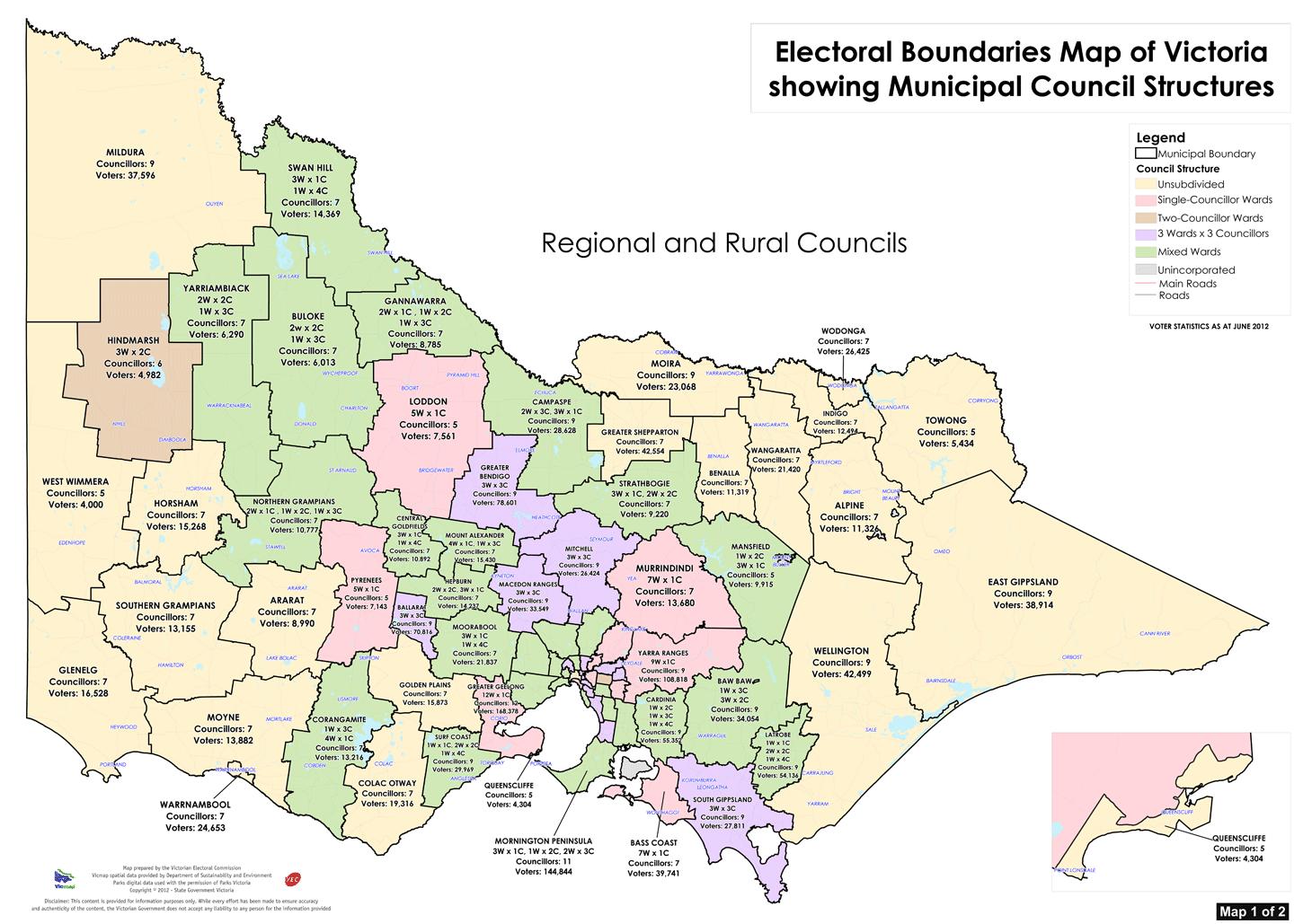 Victoria Map Australia 