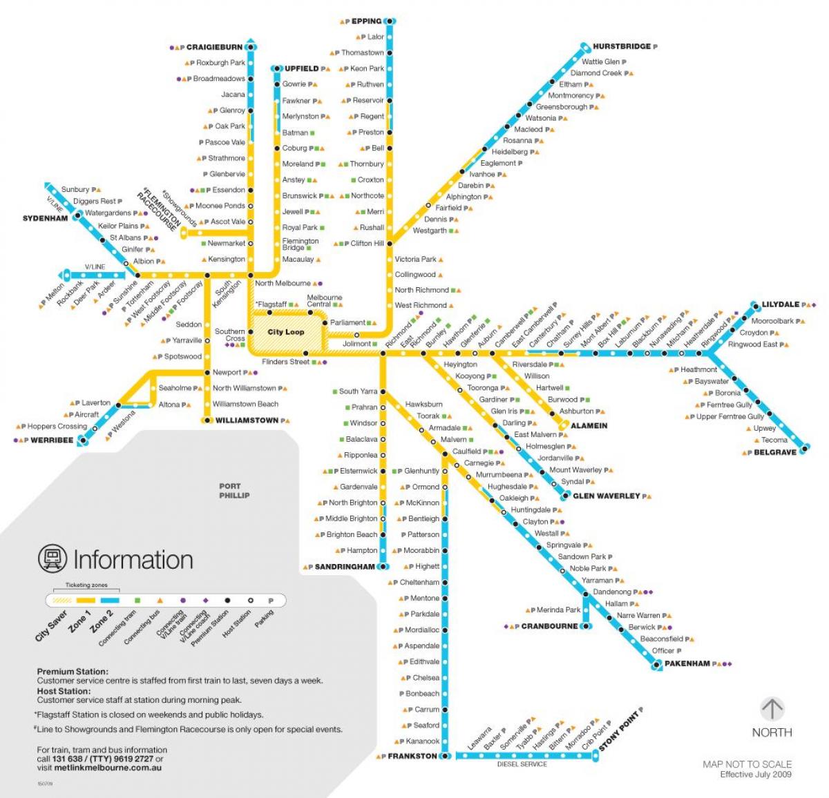 metro Melbourne map