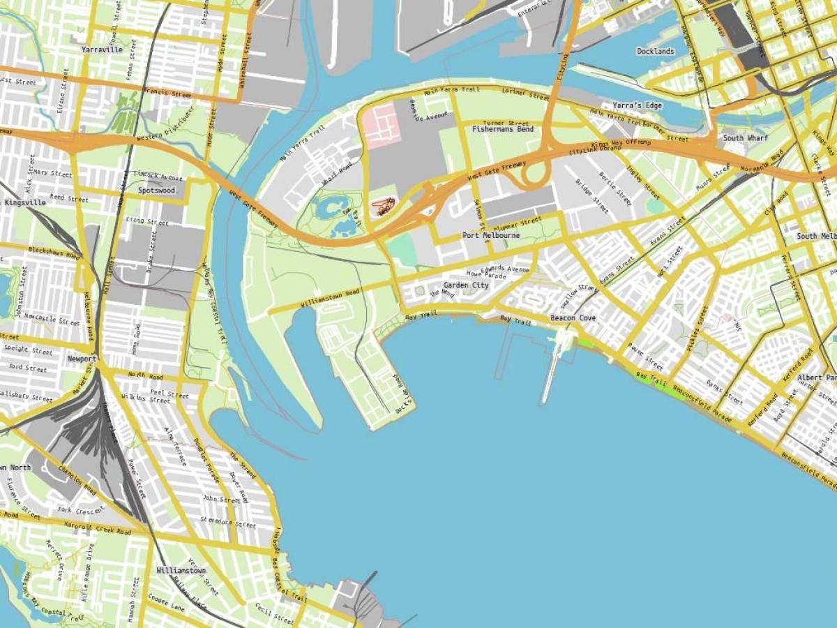 map port Melbourne