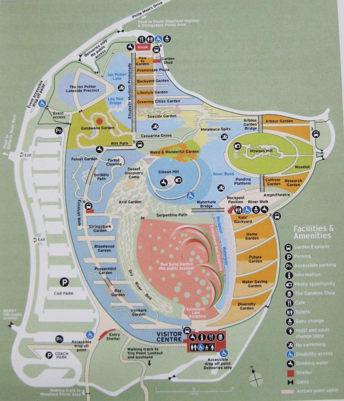 Royal botanic gardens map