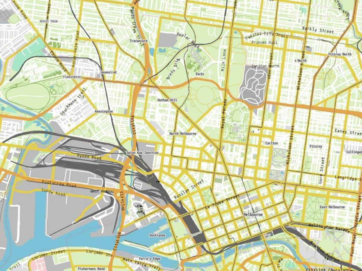 map of Royal Melbourne hospital