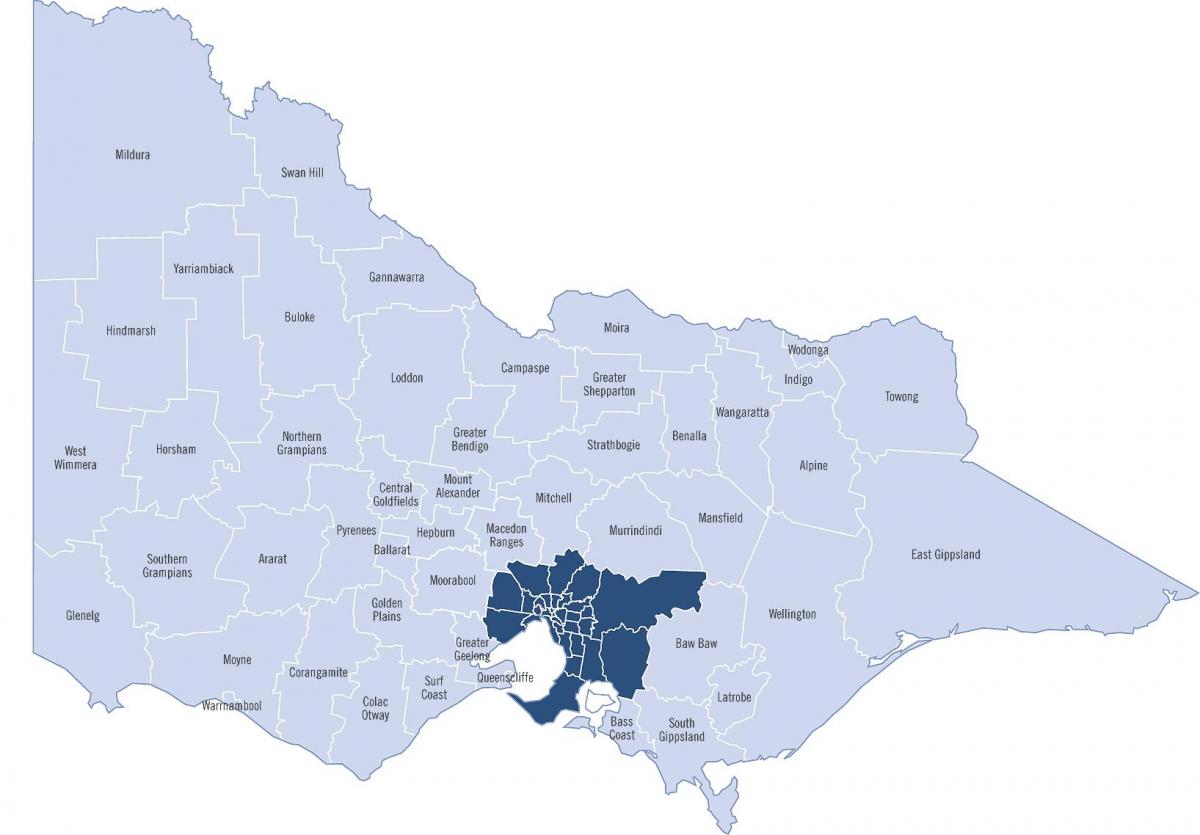 map of Victorian councils