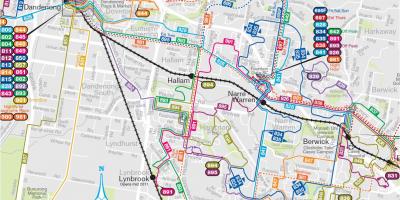 Melbourne bus routes map