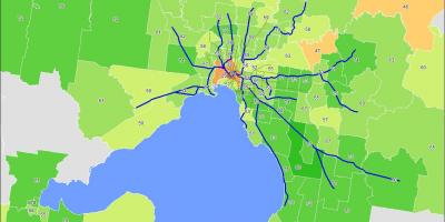 Map of Melbourne cbd