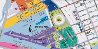 Docklands map Melbourne