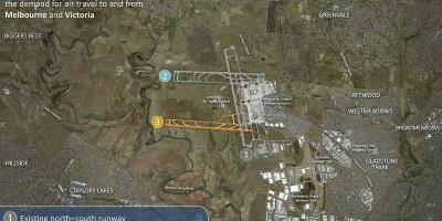 Map Melbourne airport
