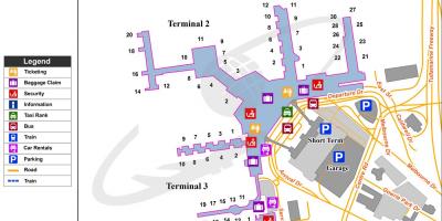 Melbourne Tullamarine airport map