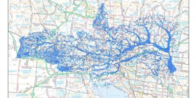 Map of Melbourne flood