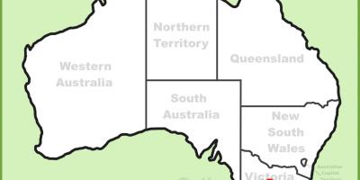 Map Melbourne Australia