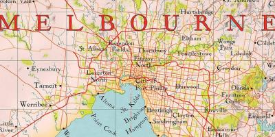 Melbourne world map