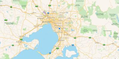 Map of Melbourne and suburbs