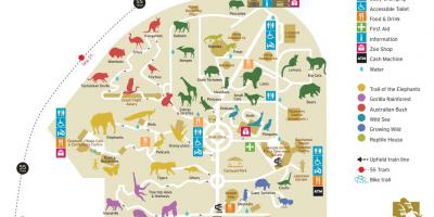 Map of Melbourne zoo