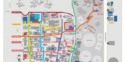 Monash university Clayton map