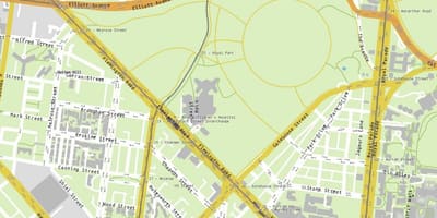 Map of Royal children's hospital Melbourne