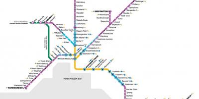 Vline train map