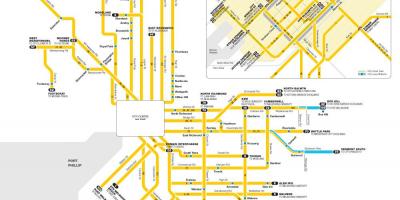 Yarra trams map